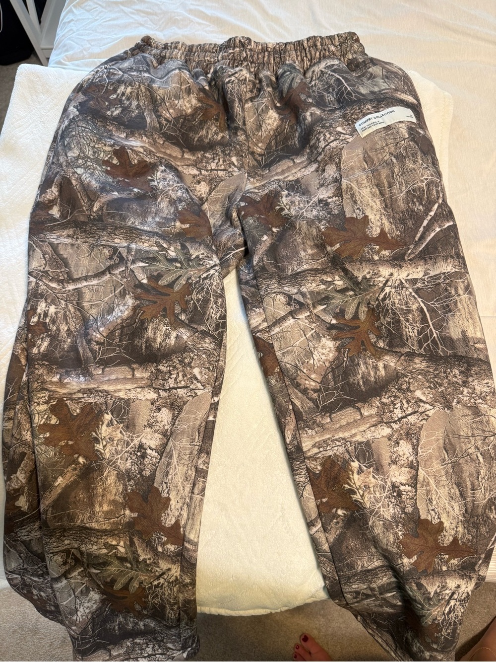 Men's Camouflage straight leg Sweatpants - Brown Camo